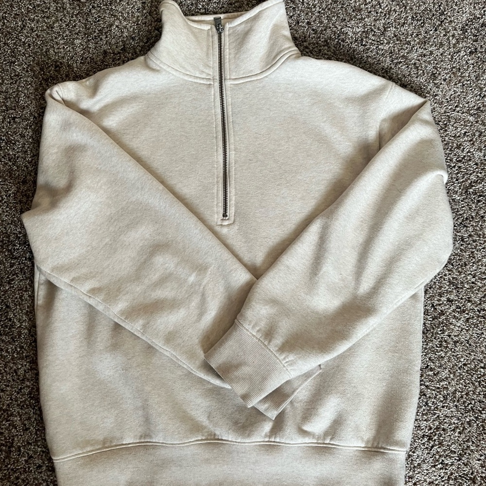 Universal Thread Cream Quarter-Zip Sweatshirt